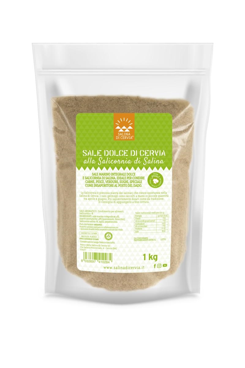 HERB FLAVOURED NATURAL SEA SALT WITH SALICORNIA Kg 1