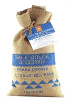 SALE DOLCE DI CERVIA (NATURAL SEA SALT - COARSE GRIND) JUTE BAG - 1KG