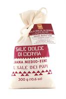 SALE DOLCE CERVIA (NATURAL SEA SALT-MEDIUM/FINE GRIND) COTTON BAG 300G