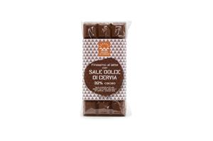MILK CHOCOLATE WITH NATURAL SEA SALT OF CERVIA 100 G