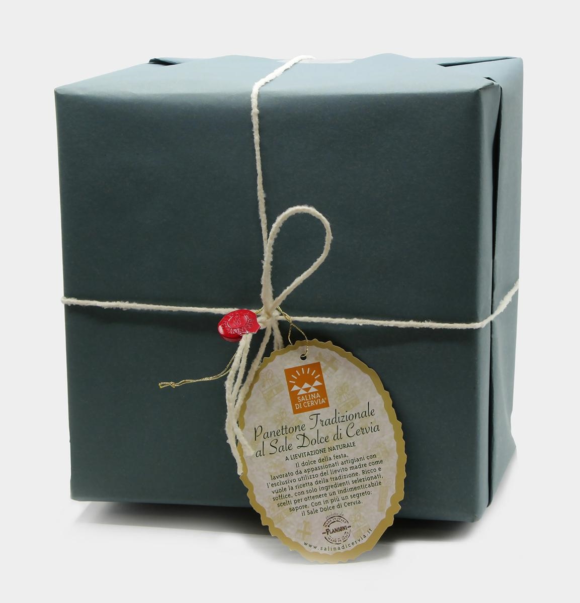 TRADITIONAL PANETTONE WITH NATURAL SEA SALT OF CERVIA  750 G
