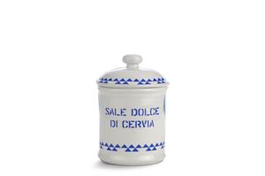 SALE DI CERVIA (NATURAL SEA SALT - COARSE GRIND) Kg 0.3 - CERAMIC VASE