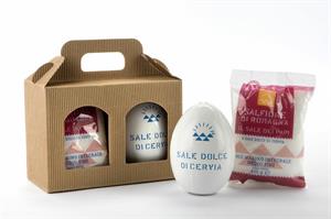 CONFEZIONE REGALO SALIERA/OVETTO SALFIORE DI ROMAGNA 300 G